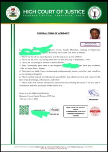Affidavit